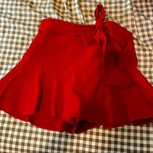 Zara Burgundy Skort